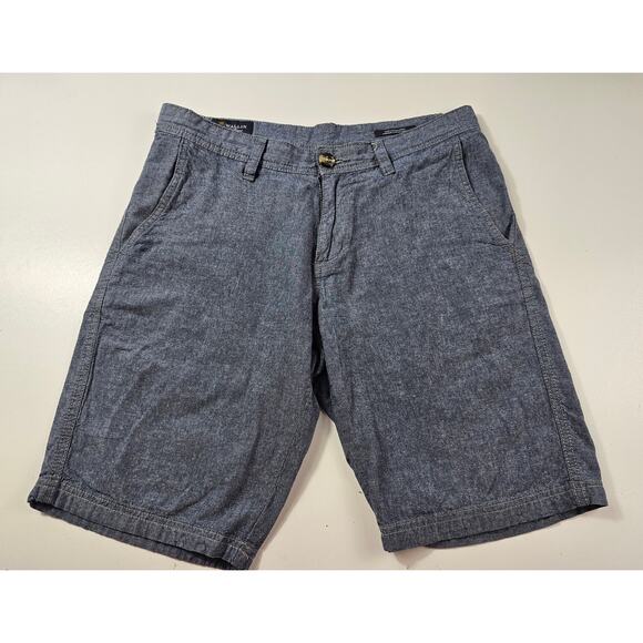 Wallin bros brothers size 30 chambray light cotton  casual chino shorts EUC ^* - Picture 1 of 6